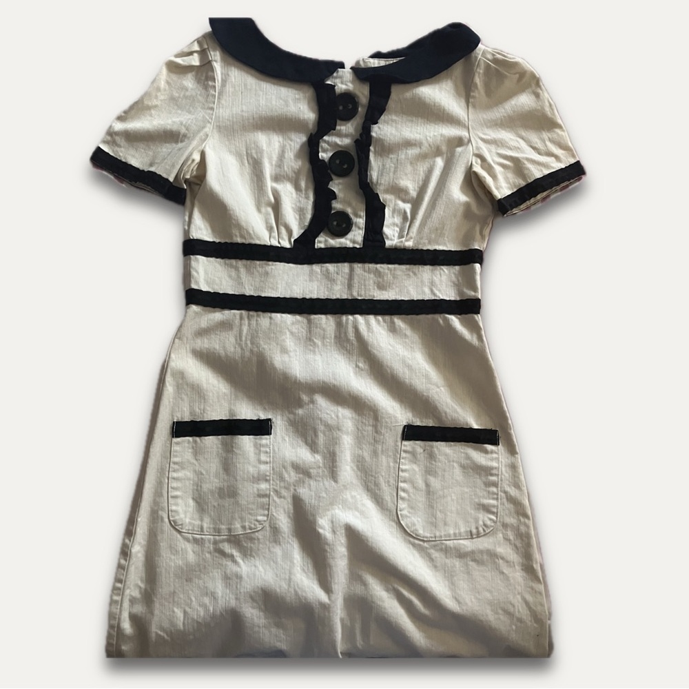 (SOLD ON DEPOP) Black and White Vintage Dress